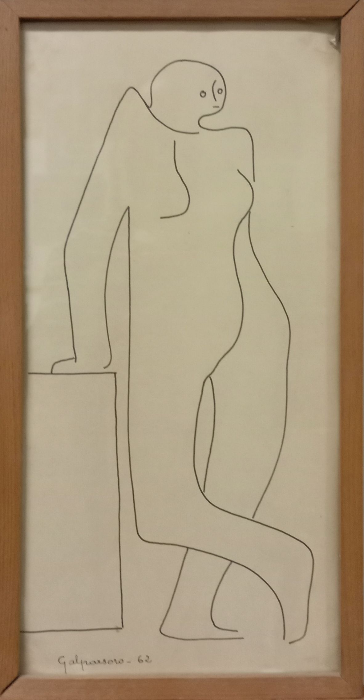 1962 Dibujo 39x19,5 Tinta china sobre papel